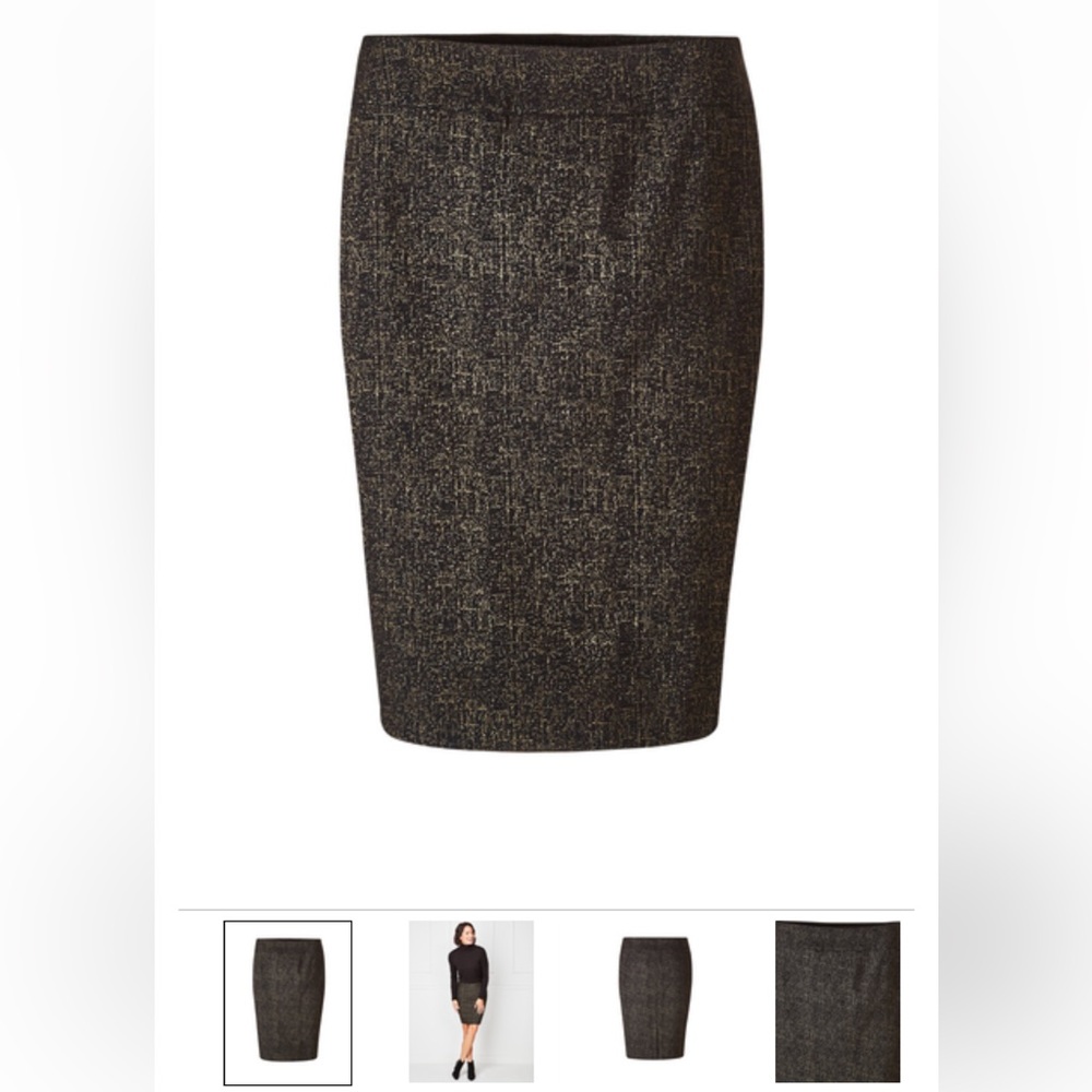 CLEO | Black Shimmer Pencil Skirt Size XL Petite (NWOT)